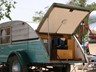 Her hatch lifts to reveal the outdoor camp kitchen  with old fashioned ice box